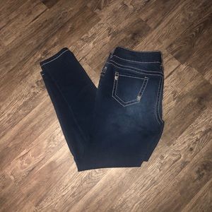 Maurices stretchy blue jeans.